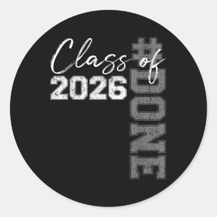 Adesivo Redondo Cl De 2026 Formando Funny 2026 Graduation Sen
