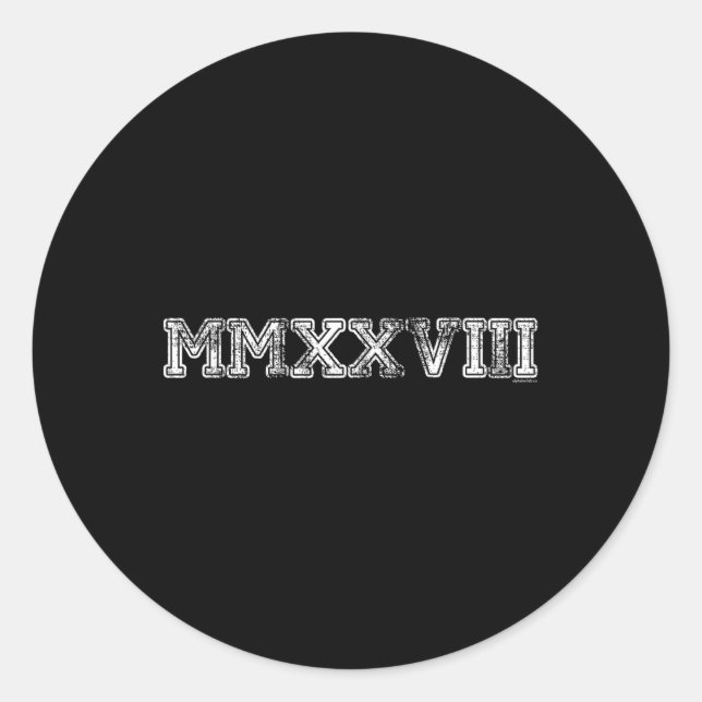 Adesivo Redondo Cl De 2028 Lhe Graduou O Senio (Frente)