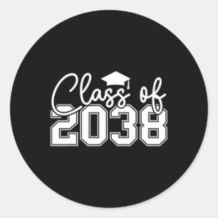 Adesivo Redondo Cl De 2038 Cresceu Comigo, Engraçado De Infância D