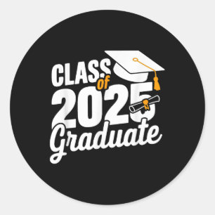 Adesivo Redondo Cl De Graduação Do Formando 2025