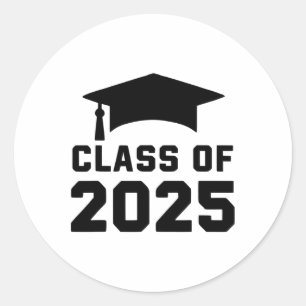 Adesivo Redondo Cl De Graduação Escolar 2025