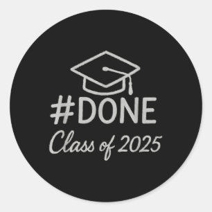 Adesivo Redondo Cl Do Formando De Hashtag De Graduação De 2025