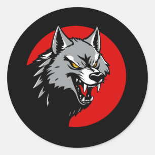 Adesivo Redondo clã Clã Wolf Dragoons