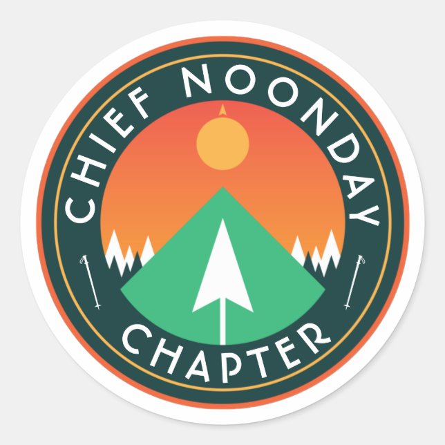 Adesivo Redondo cla do clube de caminhada personalizável de capítu (Frente)