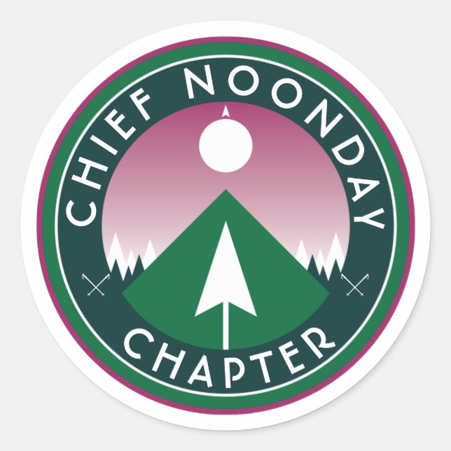 Adesivo Redondo cla do clube de caminhada personalizável de capítu (Frente)