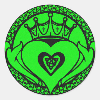 Adesivo Redondo Claddagh