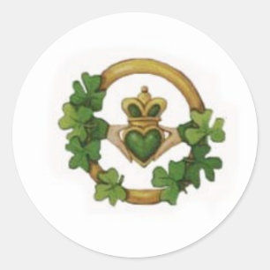 Adesivo Redondo claddagh