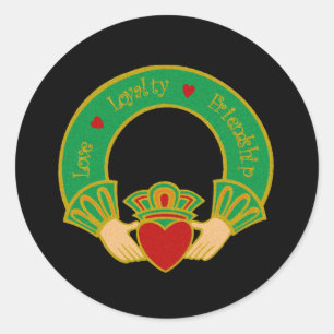 Adesivo Redondo Claddagh