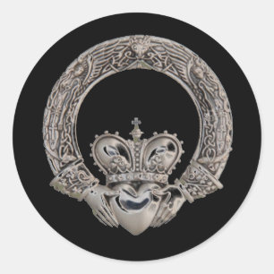 Adesivo Redondo Claddagh Stickers