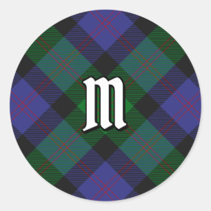 Adesivo Redondo Clan Blair Tartan Classic Round Sticker