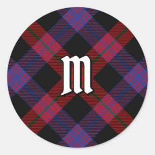 Adesivo Redondo Clan Brown Tartan