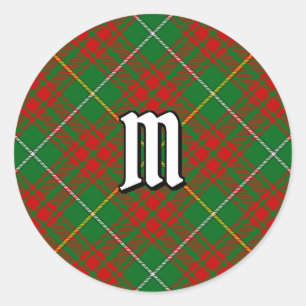 Adesivo Redondo Clan Bruce Hunting Tartan
