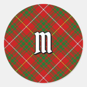 Adesivo Redondo Clan Bruce Tartan