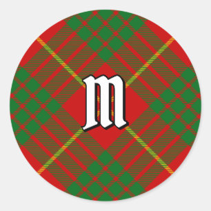 Adesivo Redondo Clan Cameron Tartan