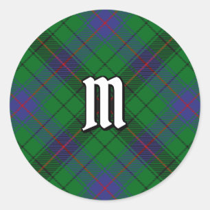 Adesivo Redondo Clan Davidson Tartan