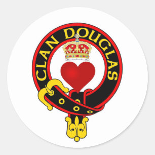 Adesivo Redondo Clan Douglas Crest Sticker