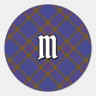 Adesivo Redondo Clan Elliot Modern Tartan Classic Round Sticker