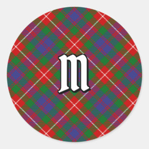 Adesivo Redondo Clan Fraser de Lovat Tartan