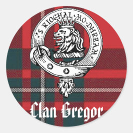 Adesivo Redondo Clan Gregor Stickers