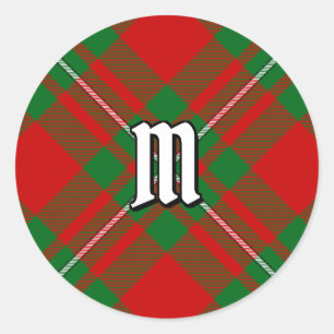 Adesivo Redondo Clan Gregor Tartan Clássico Round Sticker