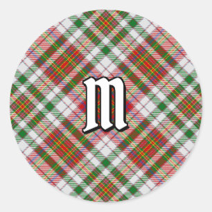 Adesivo Redondo Clan MacAlister Vestir Tartan Clássico Round Stick