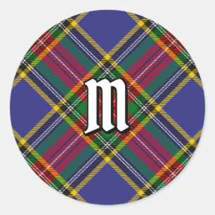 Adesivo Redondo Clan MacBeth Tartan Classic Round Sticker
