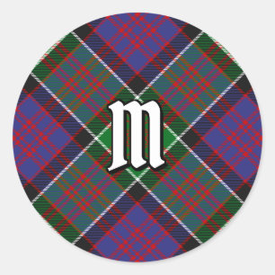 Adesivo Redondo Clan MacDonald do Clanranald Tartan