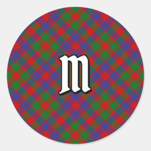 Adesivo Redondo Clan MacGowan Tartan