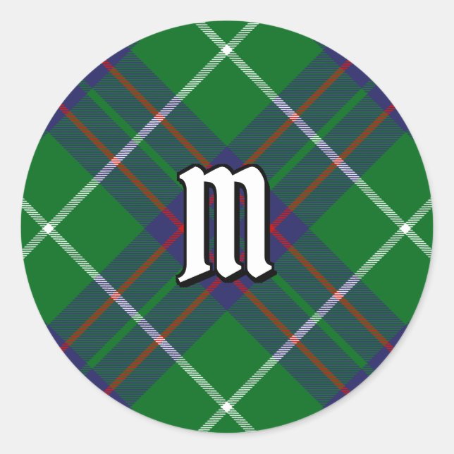 Adesivo Redondo Clan MacIntyre Hunting Tartan (Frente)