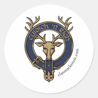 Adesivo Redondo Clan Mackenzie Stickers