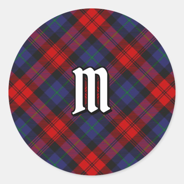 Adesivo Redondo Clan MacLachlan Tartan (Frente)