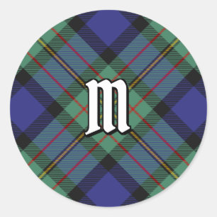 Adesivo Redondo Clan MacLaren Tartan