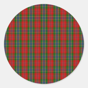 Adesivo Redondo Clan MacLean De Duart Tartan