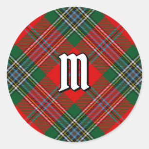 Adesivo Redondo Clan MacLean Tartan