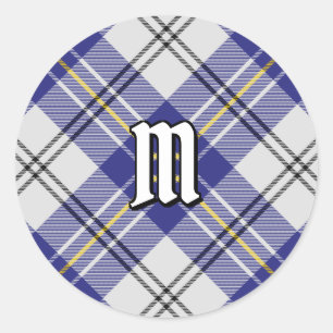 Adesivo Redondo Clan MacPherson Blue Dress Tartan