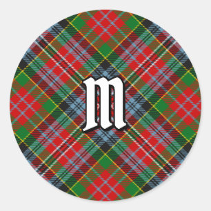 Adesivo Redondo Clan MacPherson Tartan Classic Round Sticker