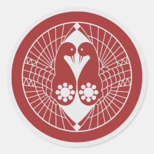 Adesivo Redondo Clan Nanbu Crest (Kamon) Classic Round Sticker