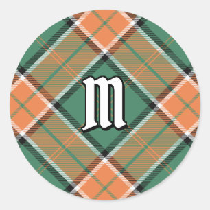 Adesivo Redondo Clan Pollock Tartan Classic Round Sticker