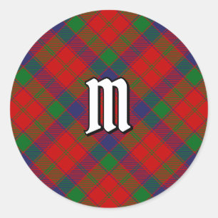 Adesivo Redondo Clan Robertson Tartan
