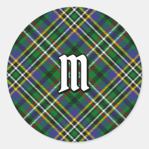 Adesivo Redondo Clan Scott Green Tartan Classic Round Sticker