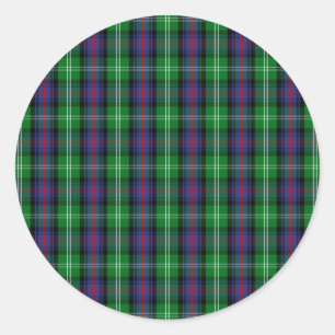 Adesivo Redondo Clan Sutherland Tartan