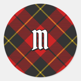 Adesivo Redondo Clan Wallace Tartan Classic Round Sticker