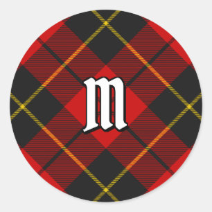 Adesivo Redondo Clan Wallace Tartan Classic Round Sticker