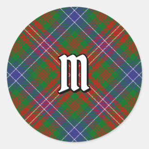 Adesivo Redondo Clan Wilson Modern Tartan