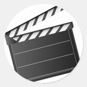 Adesivo Redondo Clapper do Filme
