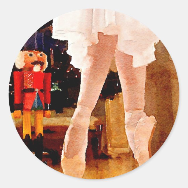 Adesivo Redondo Clara e o Nutcracker (Frente)