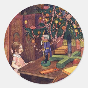 Adesivo Redondo Clara e o Nutcracker