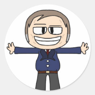 Adesivo Redondo Clark Sticker