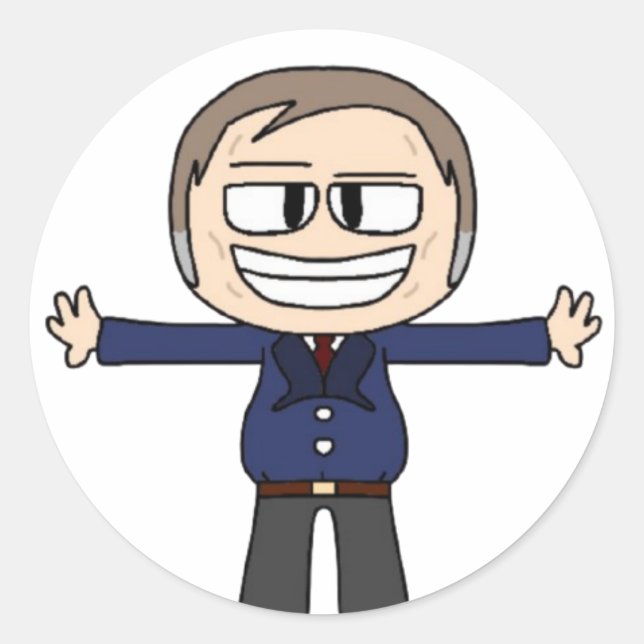 Adesivo Redondo Clark Sticker (Frente)