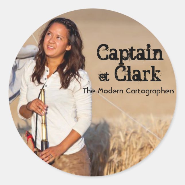 Adesivo Redondo Clark Sticker (Frente)